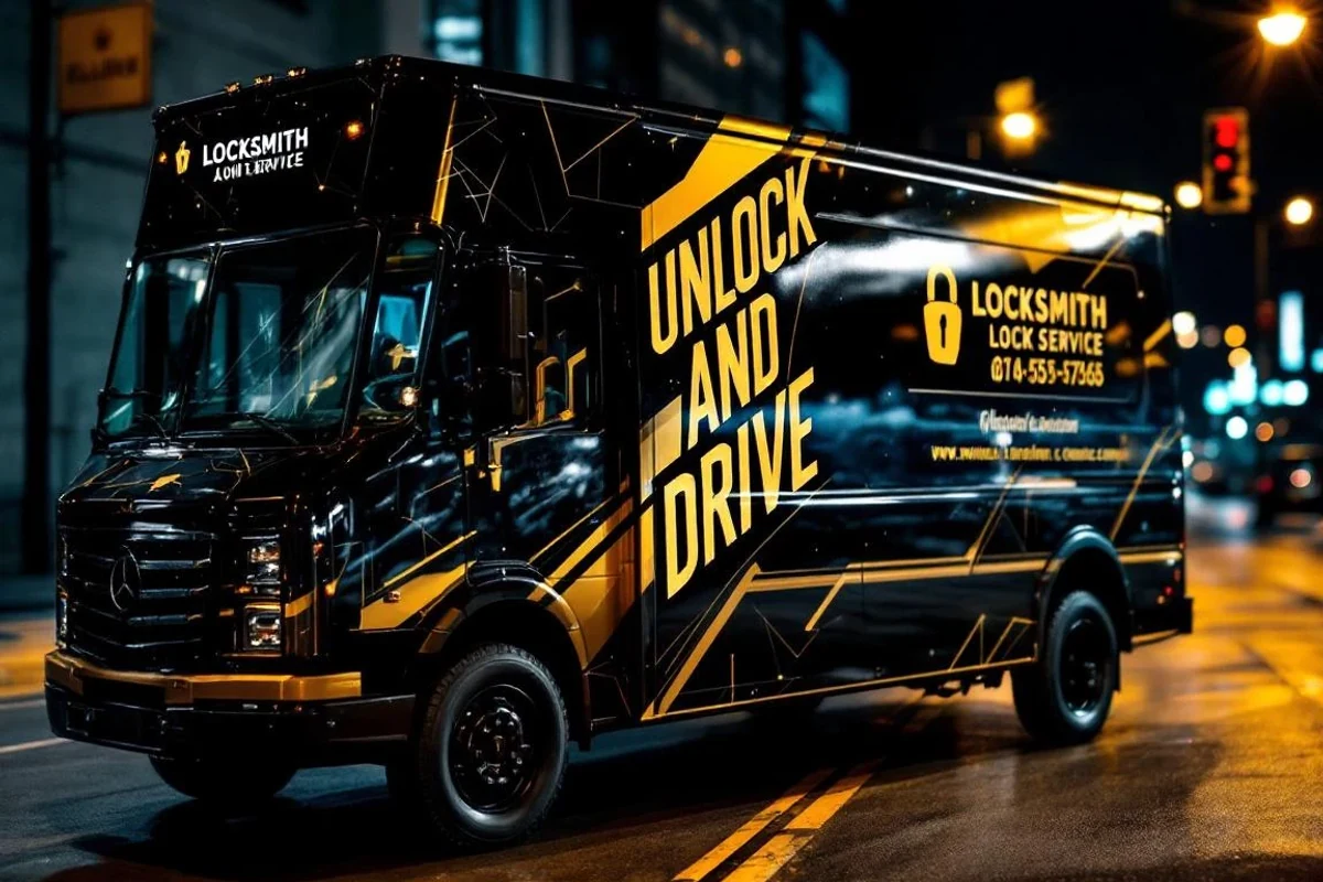 Unlock and Drive service van