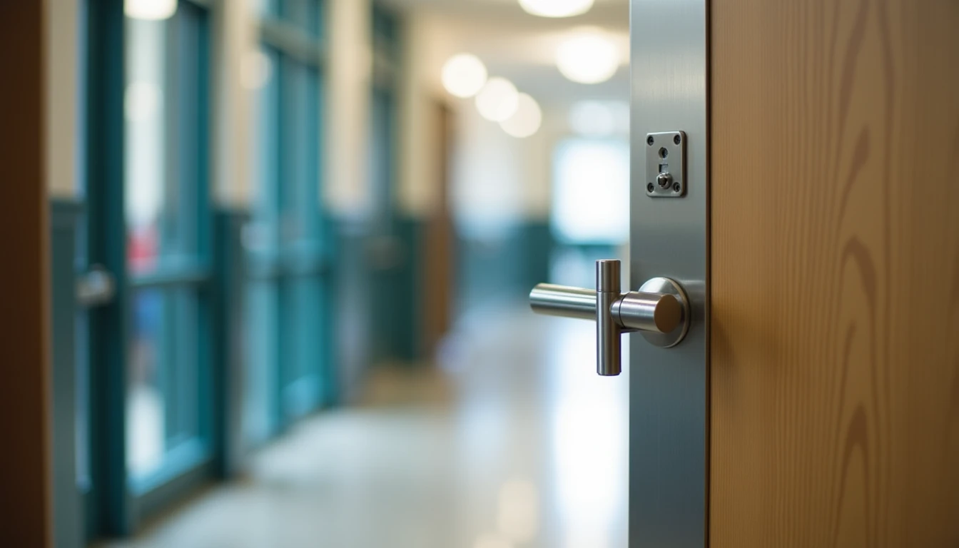 School door hardware (K-12 access) — Unlock and Drive